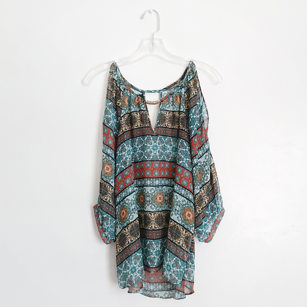 A. Byer Cold Shoulder Top